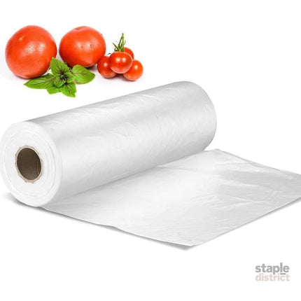 6 Produce Rolls Bags Heavy Duty Food Grade Freezer Supermarket Bag Gusset - Home & Garden > Kitchenware > Food Storage