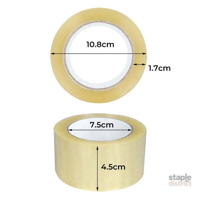 6 Rolls Packing Packaging Tape 45mmx75m-2018816629068140546