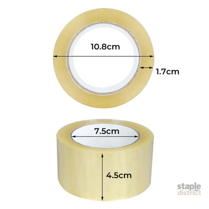 6 Rolls Packing Packaging Tape 45mmx75m-2018816629068140546