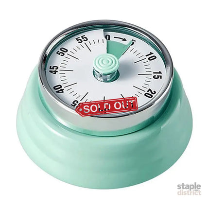 60 Minutes Visual Analog Timer Countdown Clock Time Management Kitchen Tool - Green - Appliances > Kitchen Appliances >