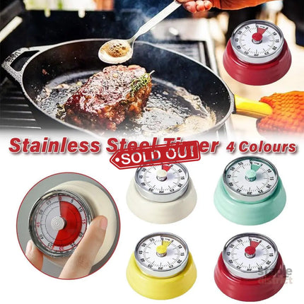 60 Minutes Visual Analog Timer Countdown Clock Time Management Kitchen Tool - Green - Appliances > Kitchen Appliances >