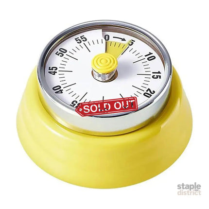 60 Minutes Visual Analog Timer Countdown Clock Time Management Kitchen Tool - Red - Appliances > Kitchen Appliances >