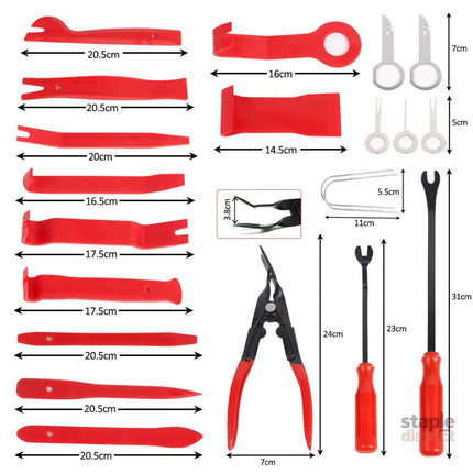 65pcs Car Trim Removal Tool Set Pry Bar Dash Kit - Auto Accessories > Auto Accessories Others > Automotive Repair &