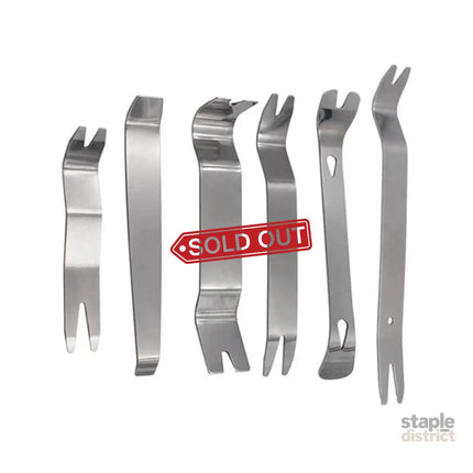 6pcs Pry Bar Tool Set Metal Dismantling Plate Fastener Remover For Car Repair - Auto Accessories > Auto Accessories