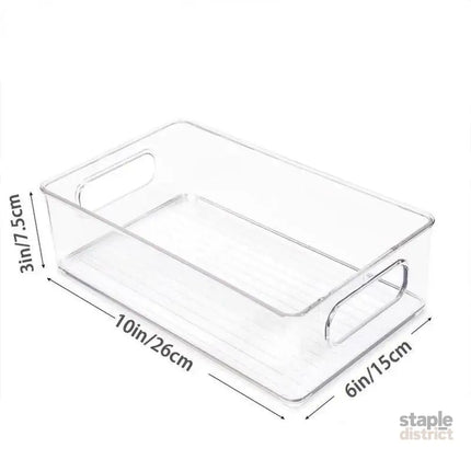 6pcs Transparent Fridge Organizer Storage Box for Kitchen and Food Organization - Commercial > Packaging > Postage