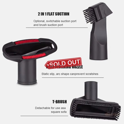 6pcs Vacuum Cleaner Accessory Suction Head Suitable for 32mm Inner Diameter Fit - Appliances > Vacuum Cleaners > Vacuum
