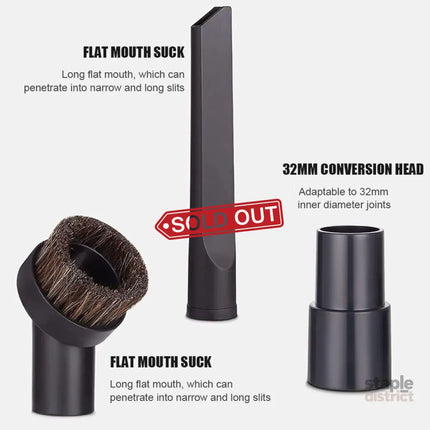 6pcs Vacuum Cleaner Accessory Suction Head Suitable for 32mm Inner Diameter Fit - Appliances > Vacuum Cleaners > Vacuum