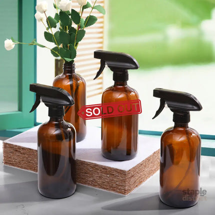 6x 500ml Amber Glass Spray Bottles Trigger-2018816662538686471