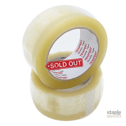6x Clear Hotmelt Packaging Tape 48mmx75m Heavy Duty Shipping Packing Adhesive - Commercial > Packaging > Postage
