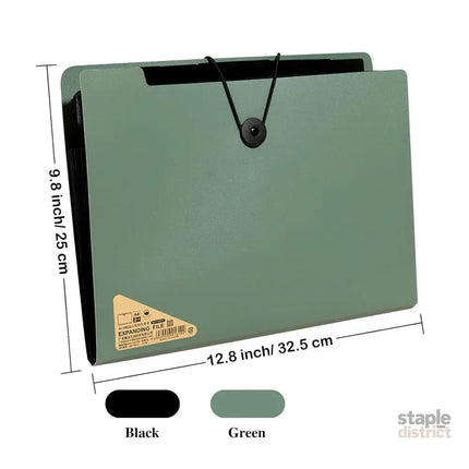 8 Cell File Folder Organizer Bag Test Paper Storage Document Holder School Office - Green - Commercial > Commercial