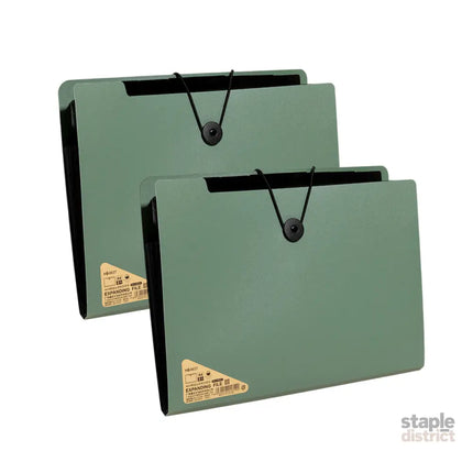 8 Cell File Folder Organizer Bag Test Paper Storage Document Holder School Office - Green - Commercial > Commercial