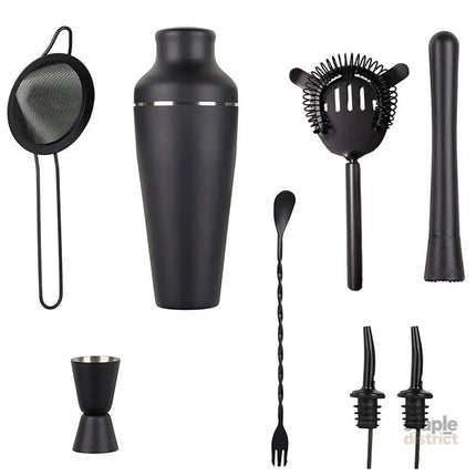8PCS/700ML Stainless Steel Cocktail Shaker Bartender Tools Set Bar Supplies - Appliances > Kitchen Appliances >