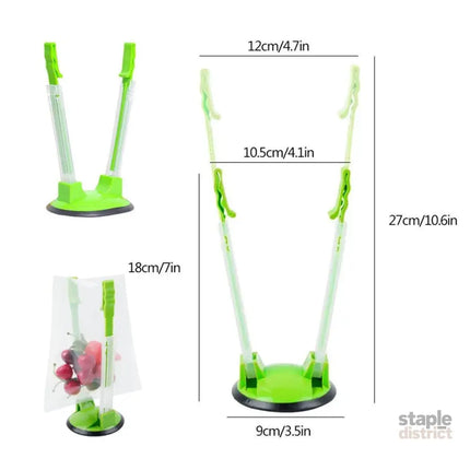 8PCS Kitchen Bag Holder Stand Plastic Storage Rack Food Storage Bag Organizer - Home & Garden > Kitchenware > Food