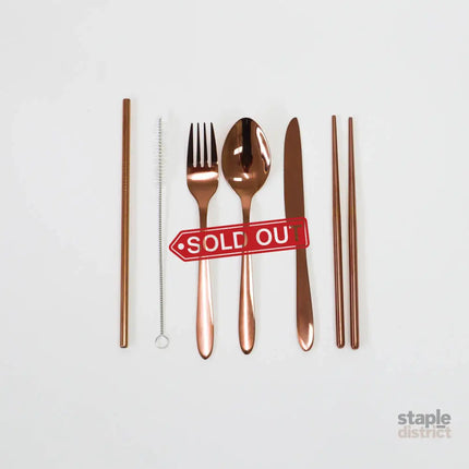 9 Pce S/S Traveller'S Cutlery Set -Rose Gold-2006733373560721408