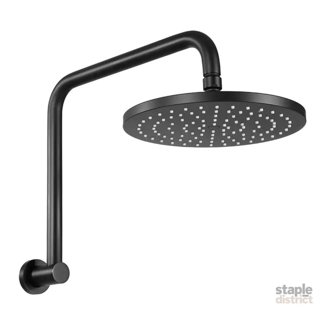 9’’ Rain Shower Head Overhead High-pressure Swivel Black - Furniture > Bathroom > Shower Heads & Screens