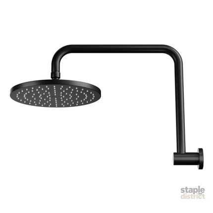 9’’ Rain Shower Head Overhead High-pressure Swivel Black - Furniture > Bathroom > Shower Heads & Screens