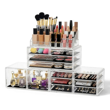 Embellir Makeup Organizer Acrylic Cosmetic Organizer Storage Box Jewellery Holder