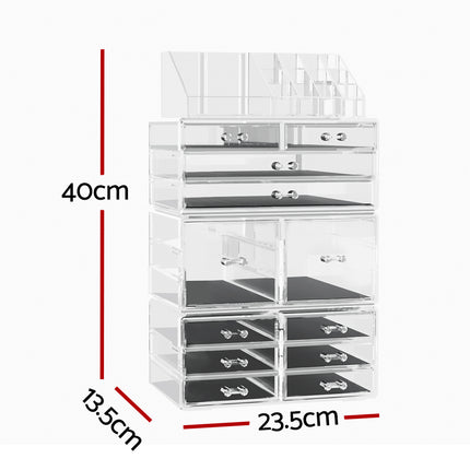 Embellir Makeup Organizer Acrylic Cosmetic Organizer Storage Box Jewellery Holder