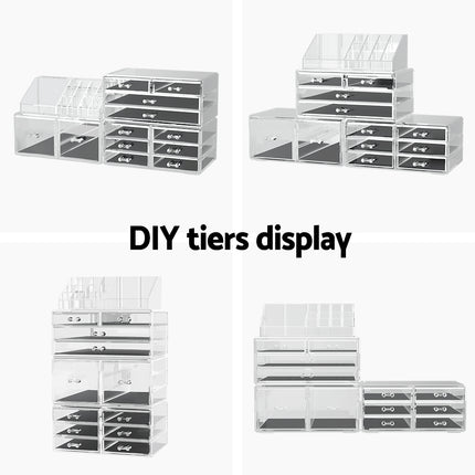Embellir Makeup Organizer Acrylic Cosmetic Organizer Storage Box Jewellery Holder