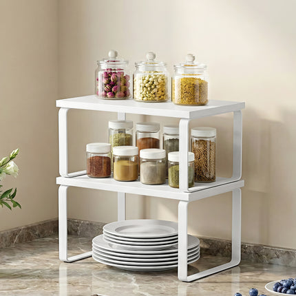 Cefito Kitchen Storage Shelves Rack Cupboard Cabinet Organiser Set of 2
