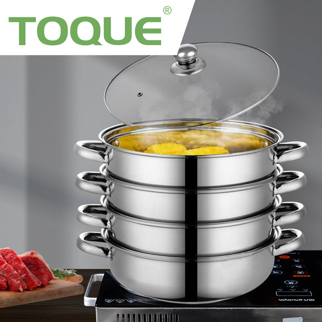 TOQUE Stainless Steel Steamer Meat Vegetable-2025742037680263174
