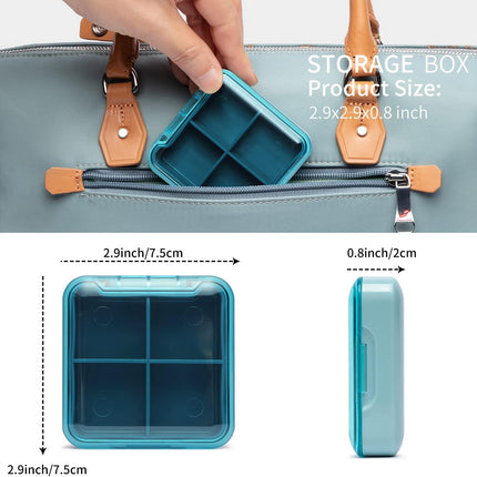 Portable Combination Medicine Box (Coffee/Large)