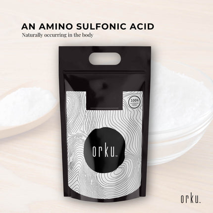 Orku Bulk 20Kg Taurine Powder High Purity L-Taurine Amino Acid Ingredient