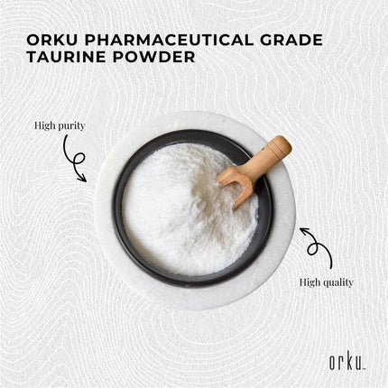 Orku Bulk 20Kg Taurine Powder High Purity L-Taurine Amino Acid Ingredient
