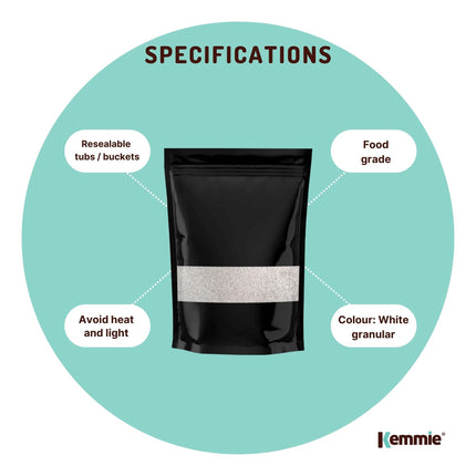Kemmie 2Kg Potassium Sorbate Food Grade Granules Preservative E202 Cosmetic