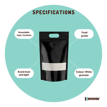 Kemmie Bulk 20Kg Potassium Sorbate Food Grade Granules Preservative E202