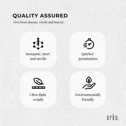 Orku 20L Perlite Coarse Premium Soil Expanded Medium Plants Hydroponics