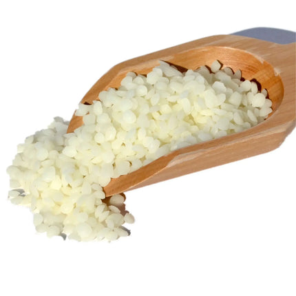 Orku 3Kg Pure Beeswax Pellets White BP Grade Refined Beads - Candle Cosmetic Tub