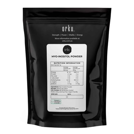Orku 100g Myo Inositol Powder - USP Grade High Purity Unflavoured