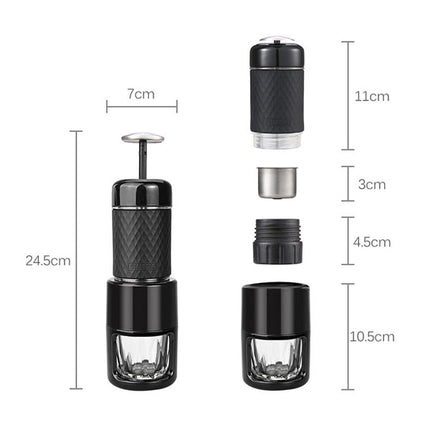 STARESSO Coffee Maker Red Dot Award Winner Portable Espresso Cappuccino Quick Cold Brew Manual Coffee Maker Machines All in One - Green