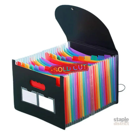 A4 Document Organiser 25 Compartments Multilayer Folder Office File Storage - Commercial > Commercial Others > Office