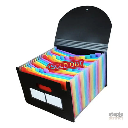A4 Document Organiser 25 Compartments Multilayer Folder Office File Storage - Commercial > Commercial Others > Office