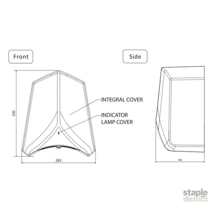 ADGE Hand Dryer 550W & 1100W- Silver - Commercial > Commercial Others > Retail