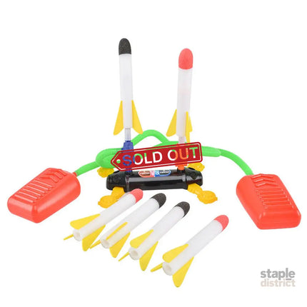 Air Power Foam Duel Rocket Shoot Up Stomp Launcher Kids Outdoor Activities Toys - Baby & Kids > Baby & Kid’s Toys >