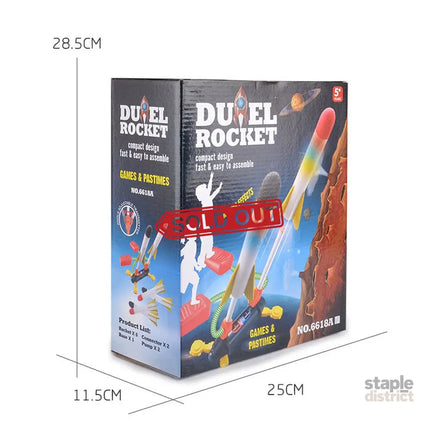 Air Power Foam Duel Rocket Shoot Up Stomp Launcher Kids Outdoor Activities Toys - Baby & Kids > Baby & Kid’s Toys >