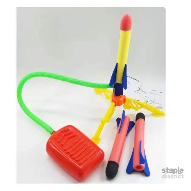 Air Power Foam Rocket Shoot Up Stomp Launcher Kids Outdoor Activities Toys - Baby & Kids > Baby & Kid’s Toys > Outdoor