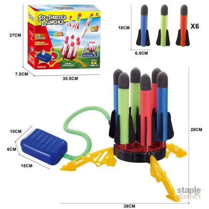 Air Power Foam Rocket Shoot Up Stomp Launcher Kids Outdoor Activities Toys - Baby & Kids > Baby & Kid’s Toys > Outdoor