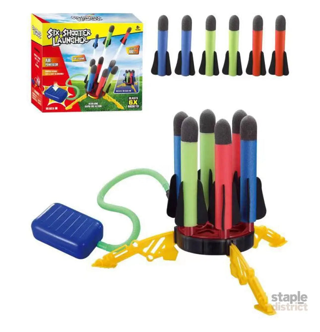 Air Power Foam Rocket Shoot Up Stomp Launcher Kids Outdoor Activities Toys - Baby & Kids > Baby & Kid’s Toys > Outdoor
