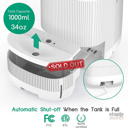 Air Purifier Dehumidifier Q10 HEPA Filter - Appliances > Aroma Diffusers & Humidifiers > Purifiers