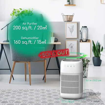 Air Purifier Dehumidifier Q10 HEPA Filter - Appliances > Aroma Diffusers & Humidifiers > Purifiers