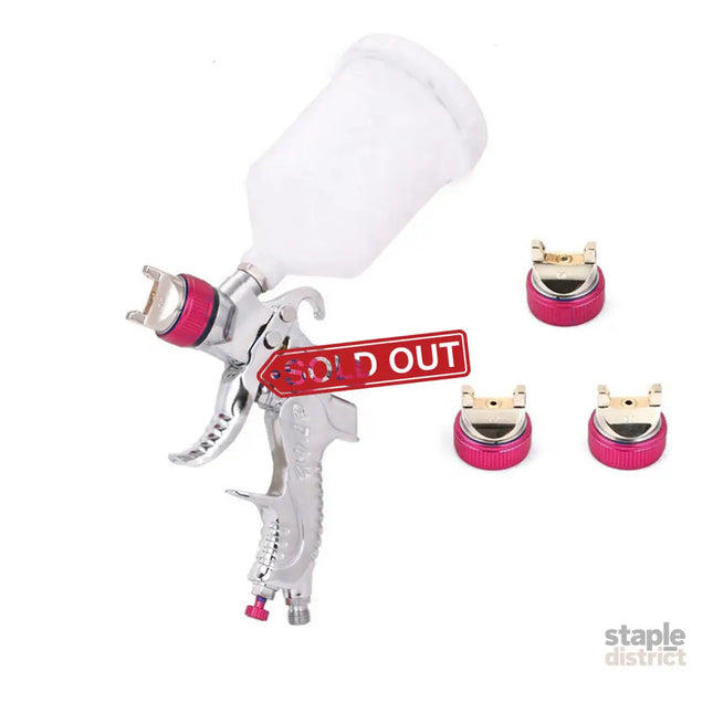 Air Spray Gun HVLP Kit Paint Gun Gravity Feed Air Spray Gun Airbrush Painting Tool 3 Nozzle 1.4mm 1.7mm 2mm With Tips