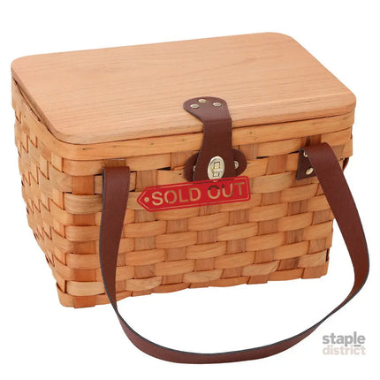 Alfresco 2 Person Picnic Basket Set Wooden Cooler Bag Plates Outdoor Insulated - Outdoor Recreation > Picnic > Picnic