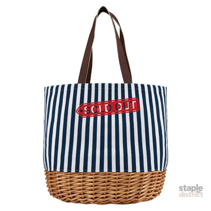 Alfresco 4 Person Picnic Basket Bag Set Wooden Blanket Cooler Outdoor Insulated - Outdoor Recreation > Picnic > Picnic
