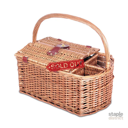 Alfresco 4 Person Picnic Basket Set Insulated Outdoor Blanket Bag - Outdoor Recreation > Picnic > Picnic Baskets