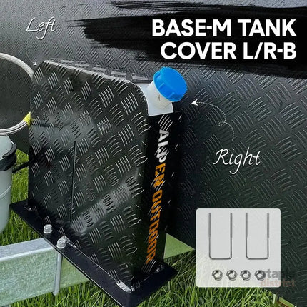 Alpen Outdoor Base 2mm Aluminum Diesel Heater Fuel Tank Cover Heavy Duty Protective Guard for 10L 15L Tanks Simple