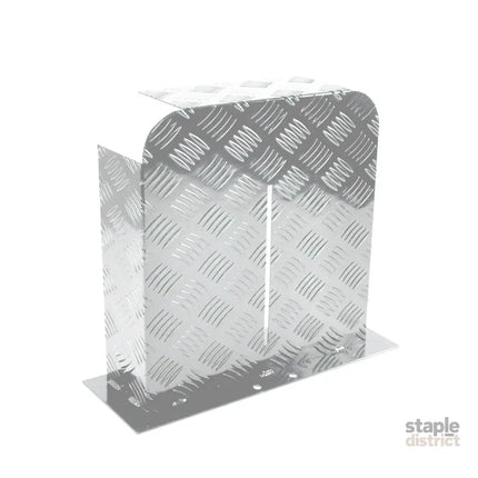 Alpen Outdoor Base Mount 2mm Thickness Aluminium Diesel Heater Fuel Tank Cover Left/Right for 10L 15L Fuel Tank Silver
